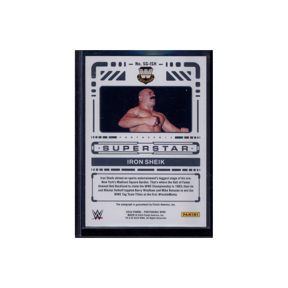 Iron Sheik 2024 Panini Photogenic WWE Superstar Auto