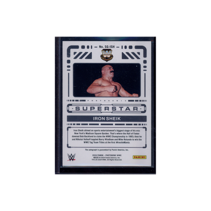 Iron Sheik 2024 Panini Photogenic WWE Superstar Auto