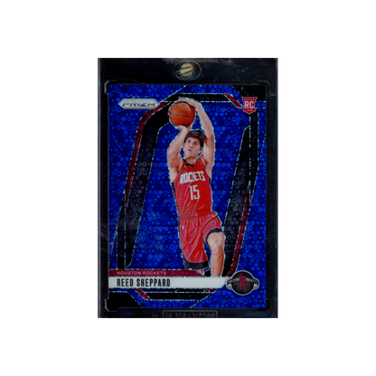 Reed Sheppard 2024-25 Panini Prizm Basketball Fast Break Blue Prizm Rookie /150