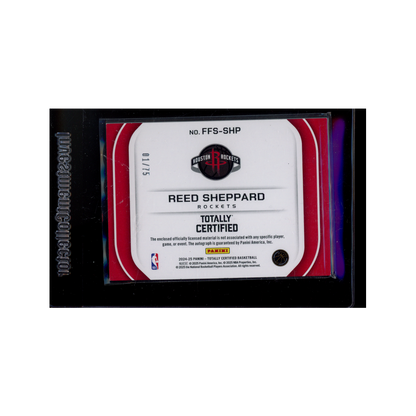 Reed Sheppard 2024-25 Panini Totally Certified Basketball RPA /75