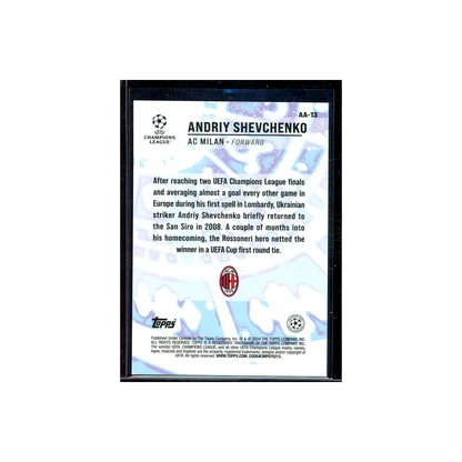 Andriy Shevchenko 2023-24 Topps Merlin Chrome UCC Soccer Ageless Alchemy Red /5