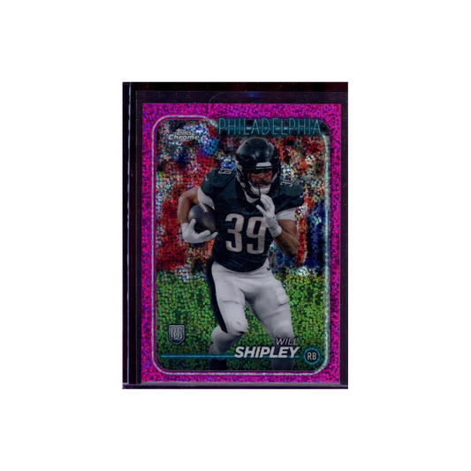 Will Shipley 2024 Topps Chrome Football Rookie Pink Mini Diamond /399