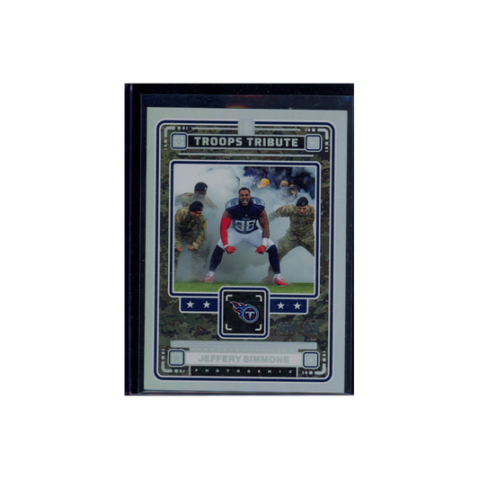 Jeffery Simmons 2024 Panini Photogenic Football Troops Tribute /150