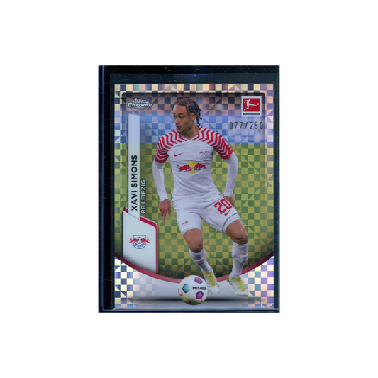 Xavi Simons 2023-24 Topps Chrome Bundesliga Refractor /250