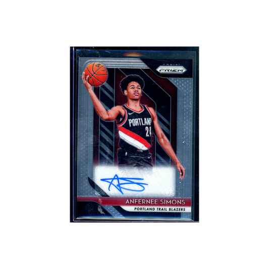 Anfernee Simons 2018-19 Panini Prizm Basketball Rookie Auto