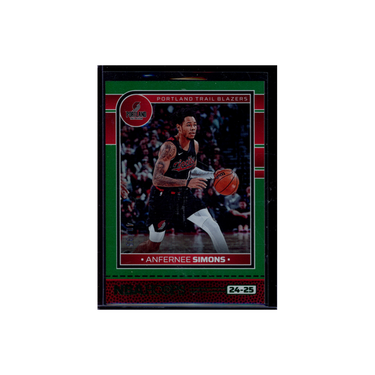 Anfernee Simons 2024-25 Panini Hoops Basketball Green /99