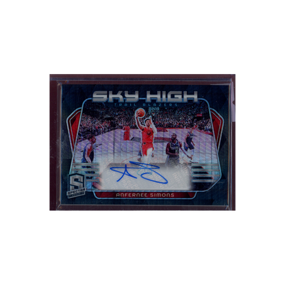 Anfernee Simons 2023-24 Panini Spectra Basketball Sky-High Auto International /10