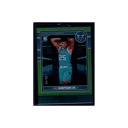 KJ Simpson JR. 2024-25 Panini Hoops Basketball Rookie /99