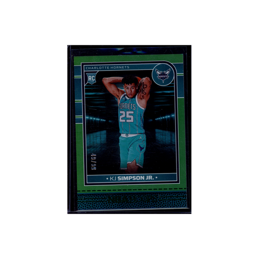 KJ Simpson JR. 2024-25 Panini Hoops Basketball Rookie /99