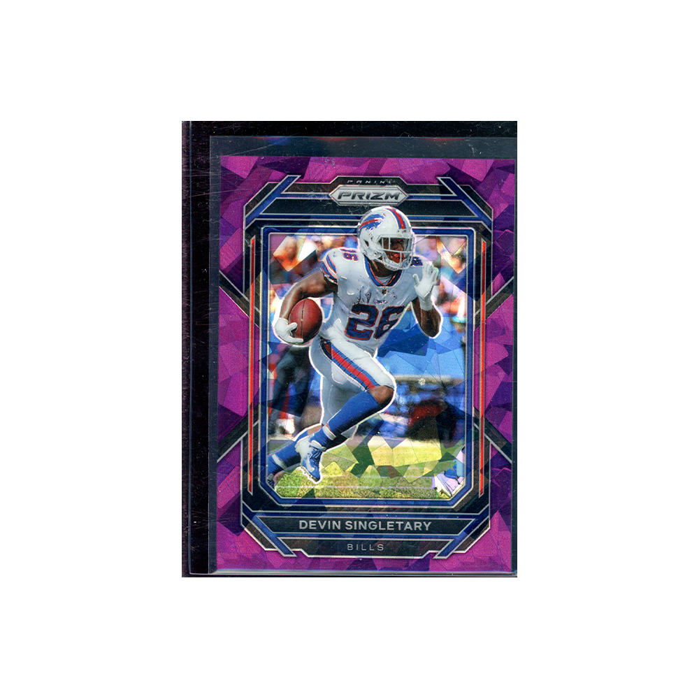 Devin Singletary 2022 Panini Prizm Football Purple Ice Prizm /225