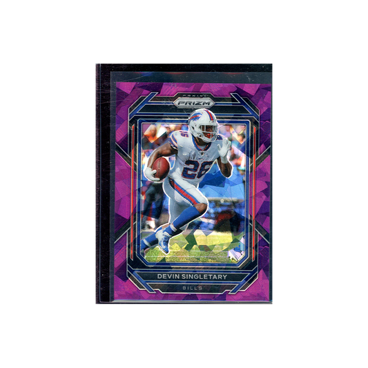 Devin Singletary 2022 Panini Prizm Football Purple Ice Prizm /225