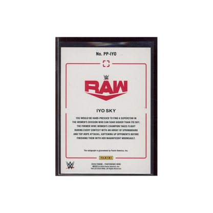 Iyo Sky 2024 Panini Photogenic WWE Picture Perfect Auto /25