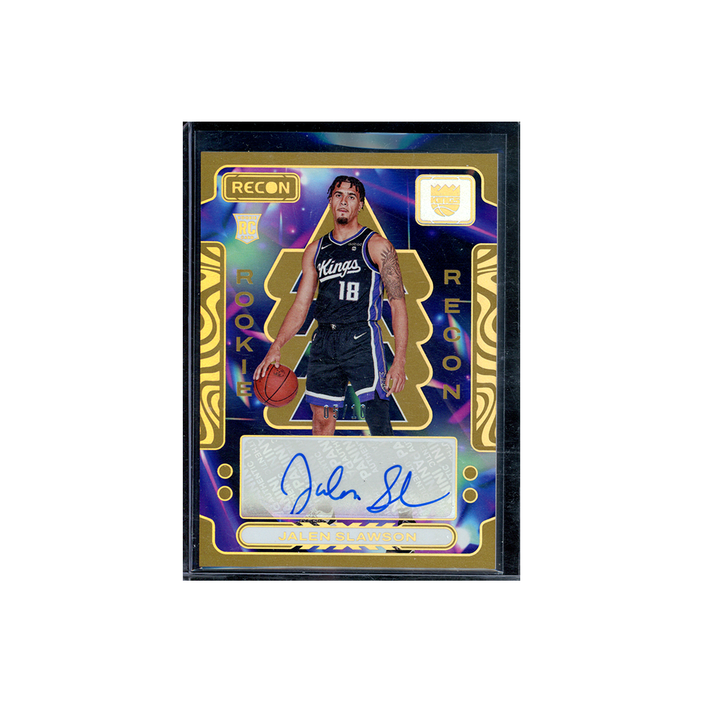 Jalen Slawson 2023-24 Panini Recon Basketball Rookie Auto Gold /10