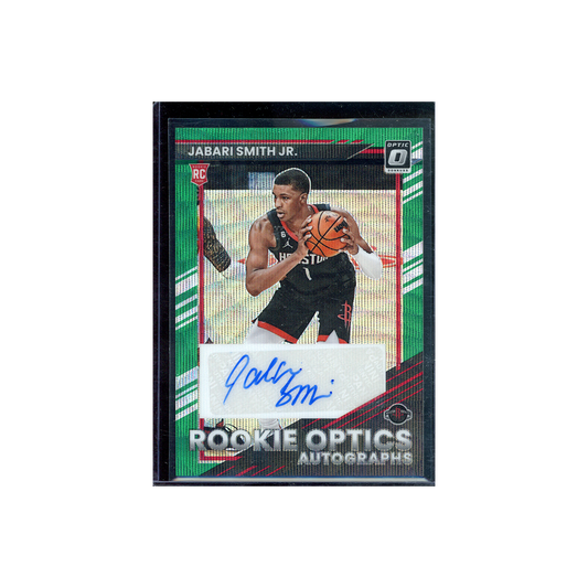 Jabari Smith Jr. 2022-23 Panini Donruss Optic Basketball Rookie Optics Green Wave Rookie Auto