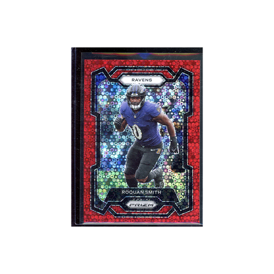 Roquan Smith 2023 Panini Prizm Football No Huddle Red Prizm /70