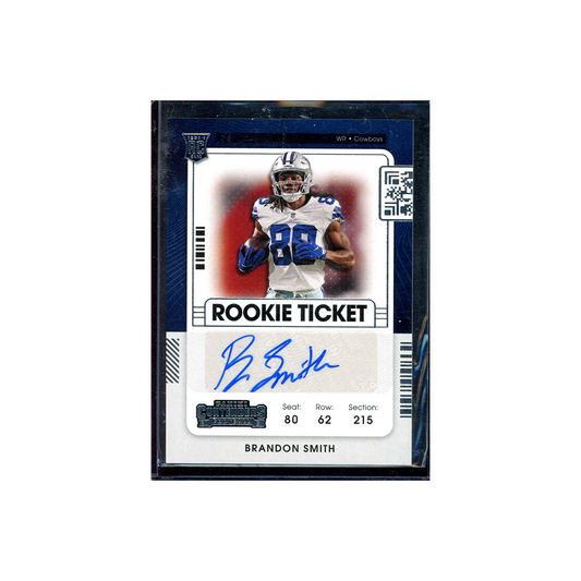 Brandon Smith 2021 Panini Contenders Football Rookie Ticket Auto