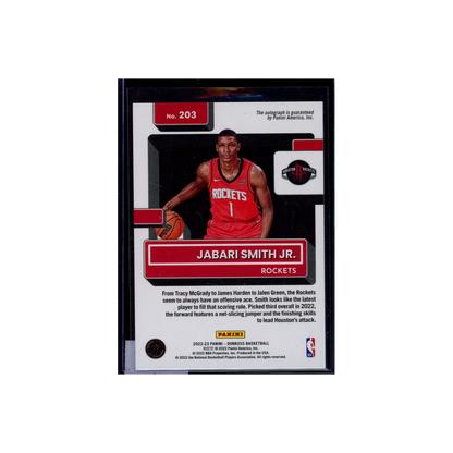 Jabari Smith Jr. 2022-23 Panini Donruss Basketball Rated Rookie Auto Blue Laser /25