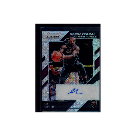 J.R. Smith 2018-19 Panini Prizm Basketball Sensational Signatures Mojo /25