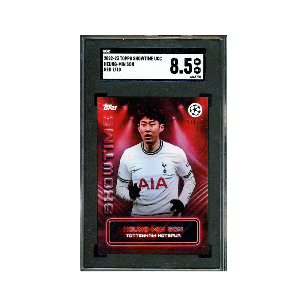 Heung-Min Son 2022-23 Topps Showtime UCC Red /10 SGC 8.5