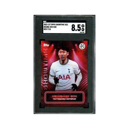 Heung-Min Son 2022-23 Topps Showtime UCC Red /10 SGC 8.5