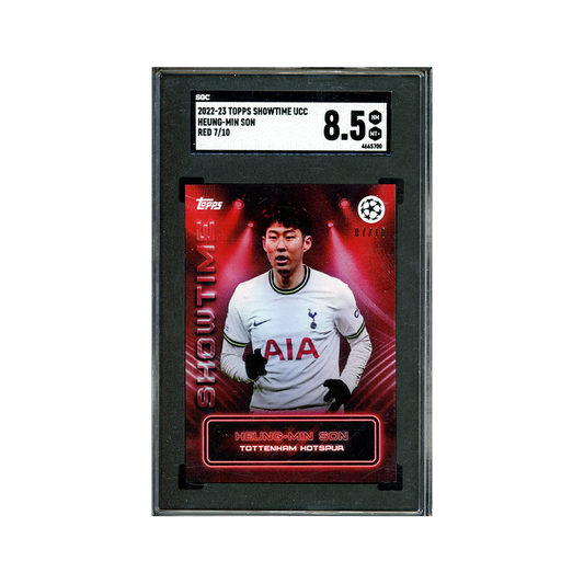 Heung-Min Son 2022-23 Topps Showtime UCC Red /10 SGC 8.5