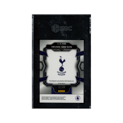 Heung-Min Son 2023-24 Panini Prizm Premier League Soccer Silver Prizm Auto /99 SGC 9.5/10