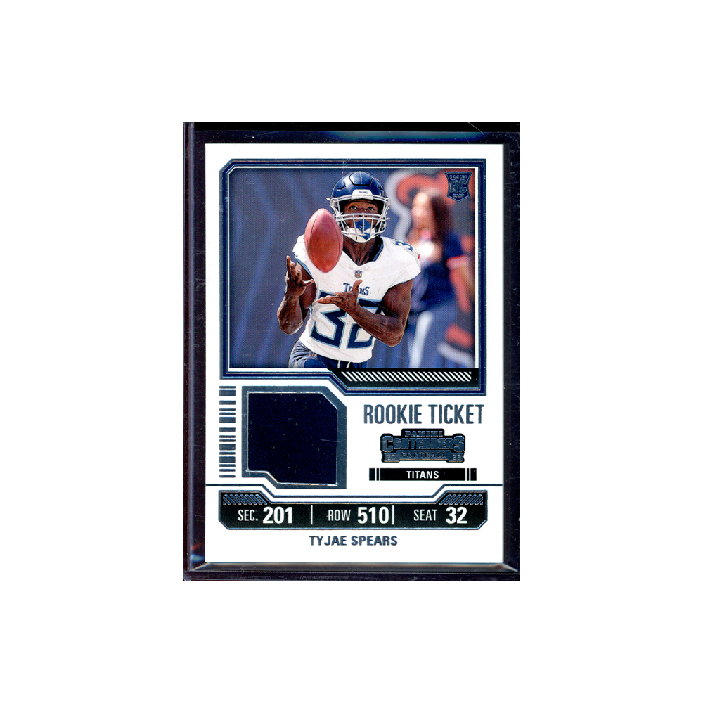 Tyjae Spears 2023 Panini Contenders Football Rookie Ticket Jersey