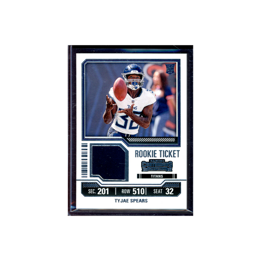 Tyjae Spears 2023 Panini Contenders Football Rookie Ticket Jersey