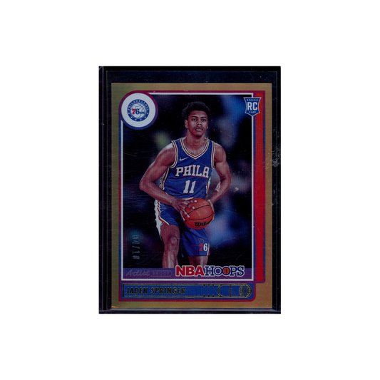 Jaden Springer 2021-22 Panini Hoops Basketball Rookie Gold /10