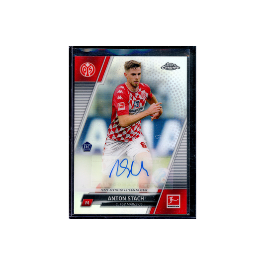 Anton Stach 2021-22 Topps Chrome Bundesliga Rookie Auto