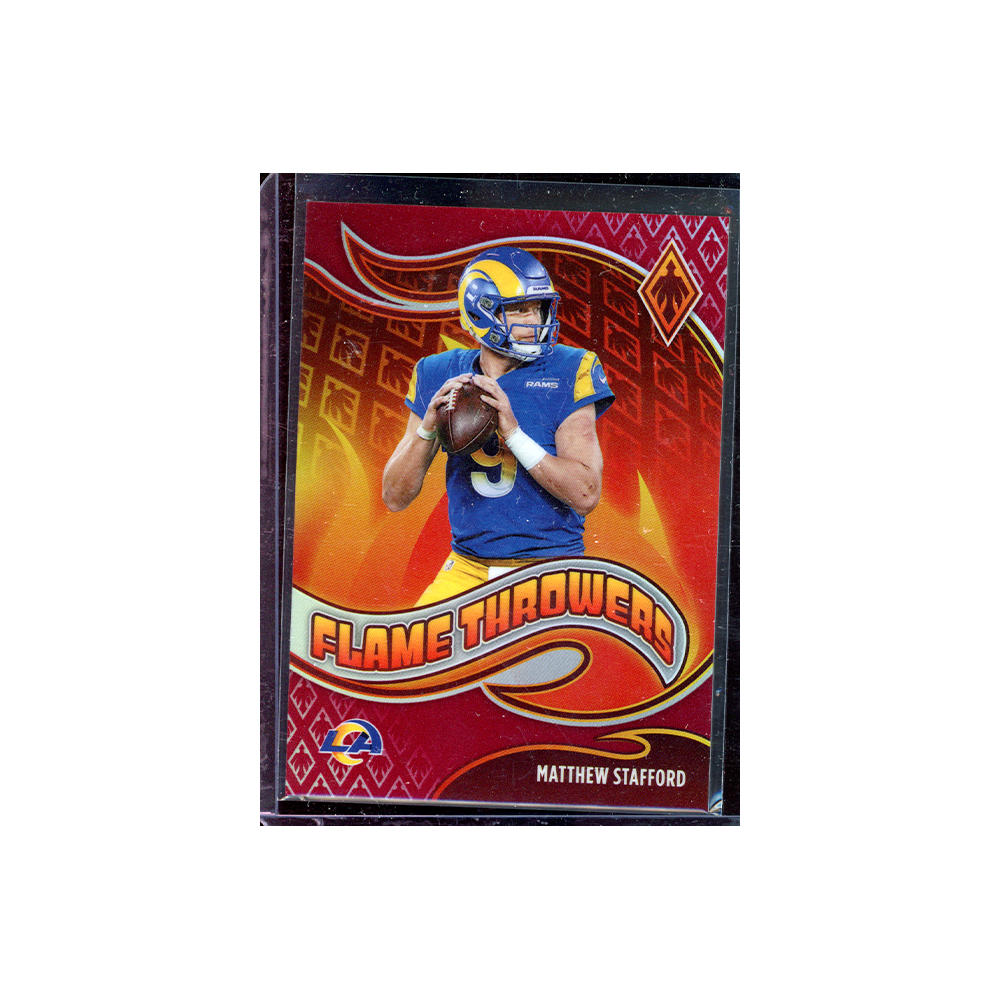 Matthew Stafford 2021 Panini Phoenix Football Flame Throwers Red /199