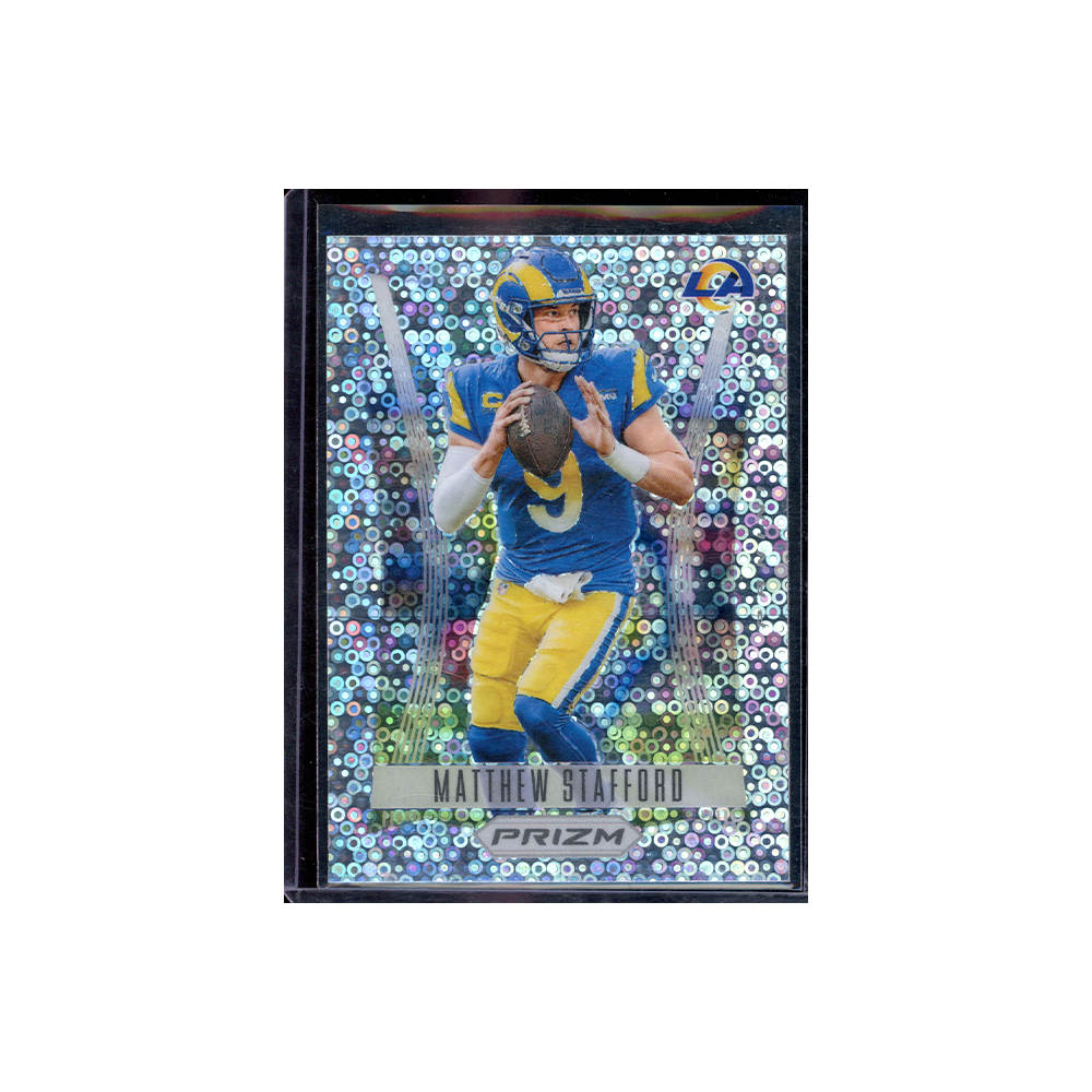 Matthew Stafford 2023 Panini Prizm Football Flashback Prizm No Huddle