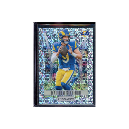 Matthew Stafford 2023 Panini Prizm Football Flashback Prizm No Huddle