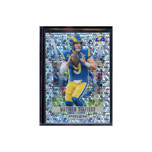 Matthew Stafford 2023 Panini Prizm Football Flashback Prizm No Huddle