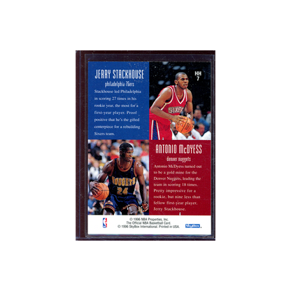 Stackhouse / McDyess 1996 Hoops Basketball Head 2 Head