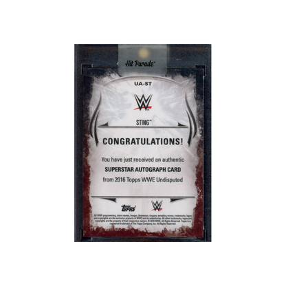 Sting 2016 Topps Undisputed Superstar Auto /99