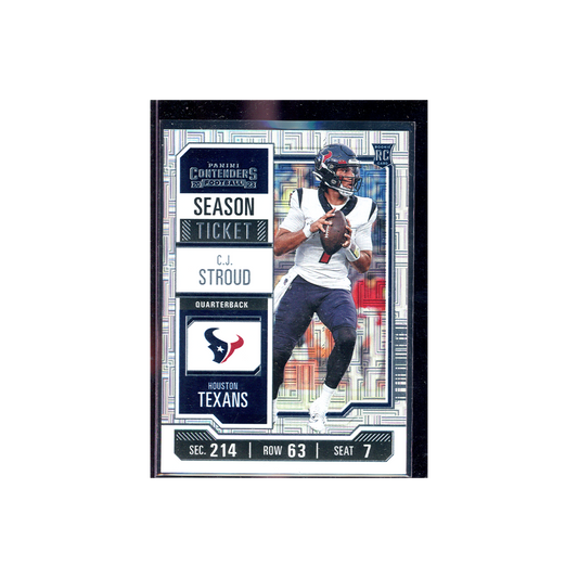 CJ Stroud 2023 Panini Contenders Football Season Ticket Rookie Mojo