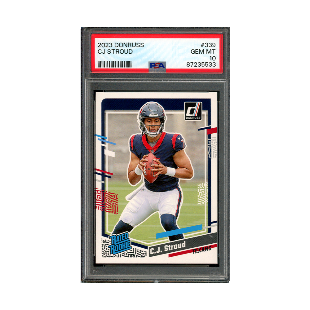 CJ Stroud 2023 Panini Donruss Football Rated Rookie PSA 10