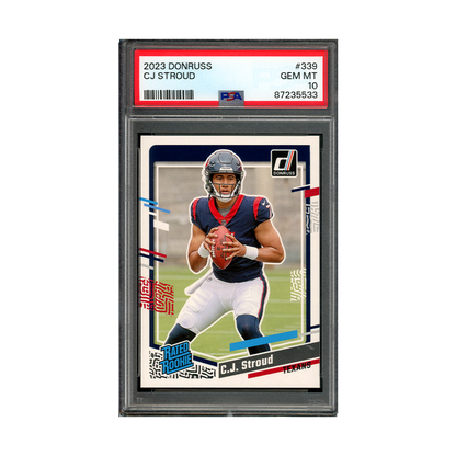 CJ Stroud 2023 Panini Donruss Football Rated Rookie PSA 10