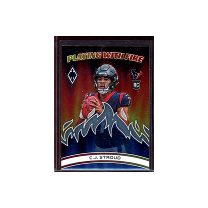 CJ Stroud 2023 Panini Phoenix Football Rookie Playing With Fire
