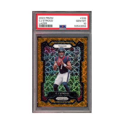 CJ Stroud 2023 Panini Prizm Football Rookie Lazer PSA 10