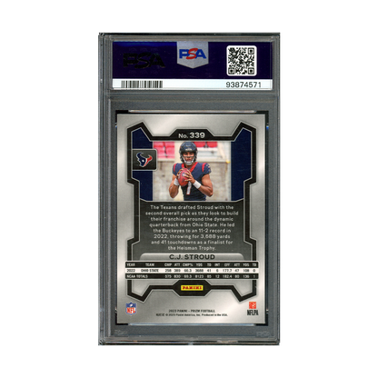 CJ Stroud 2023 Panini Prizm Football Rookie PSA 9