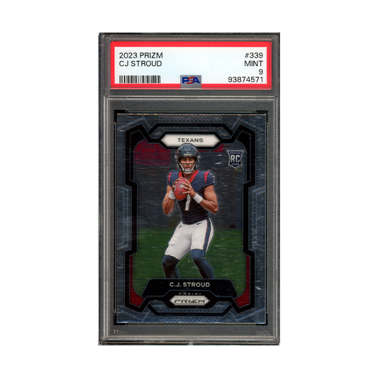 CJ Stroud 2023 Panini Prizm Football Rookie PSA 9