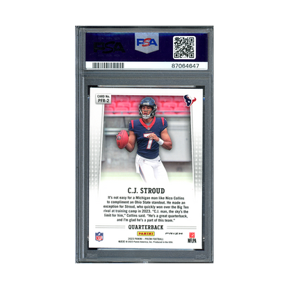 CJ Stroud 2023 Panini Prizm Football Flashback Rookie PSA 10