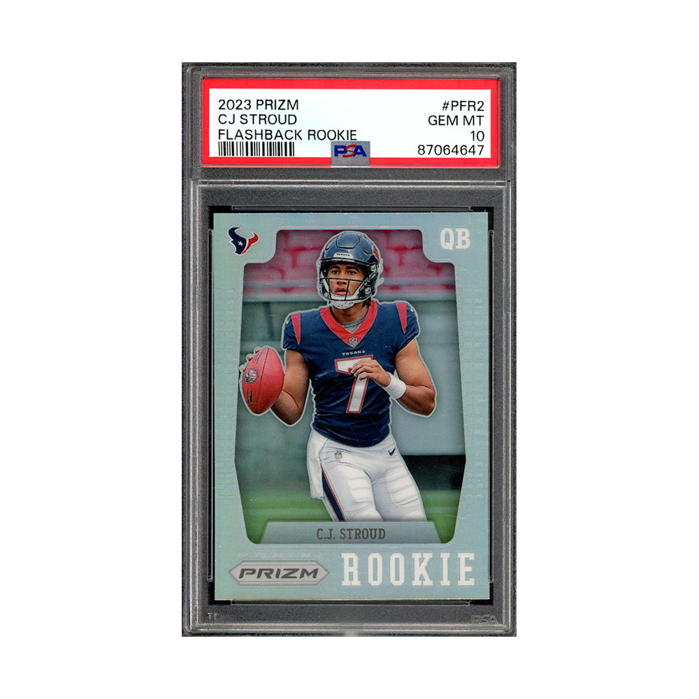 CJ Stroud 2023 Panini Prizm Football Flashback Rookie PSA 10