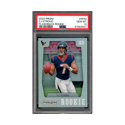 CJ Stroud 2023 Panini Prizm Football Flashback Rookie PSA 10