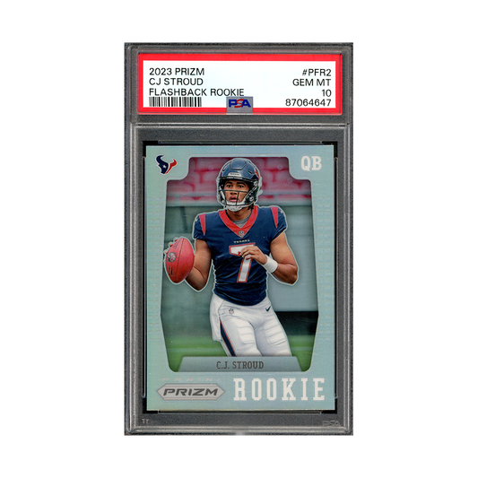 CJ Stroud 2023 Panini Prizm Football Flashback Rookie PSA 10