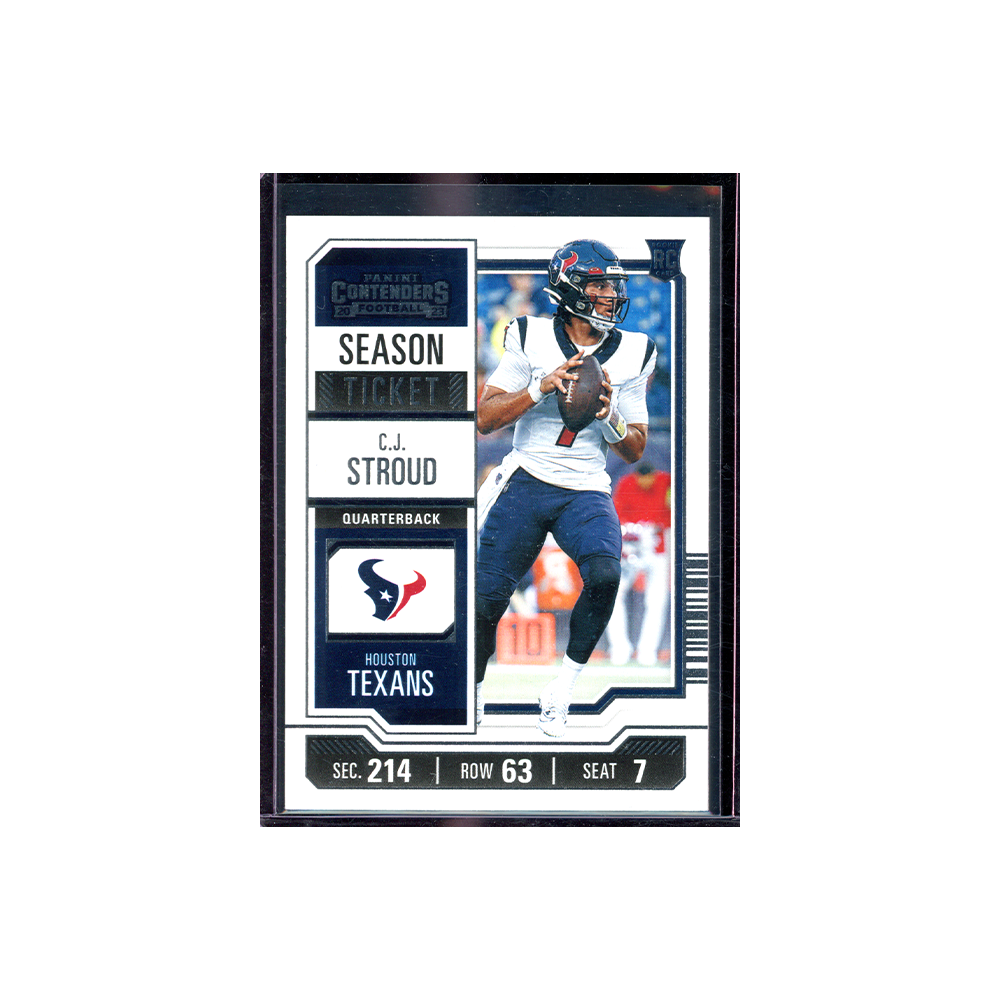 CJ Stroud 2023 Panini Contenders Football Season Ticket Rookie