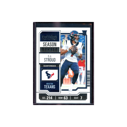 CJ Stroud 2023 Panini Contenders Football Season Ticket Rookie