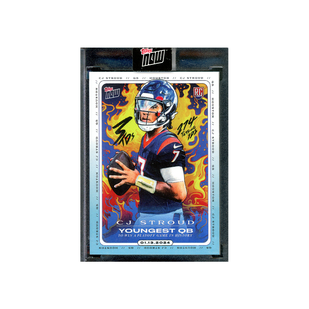 CJ Stroud 2024 Topps Now Youngest QB Rookie